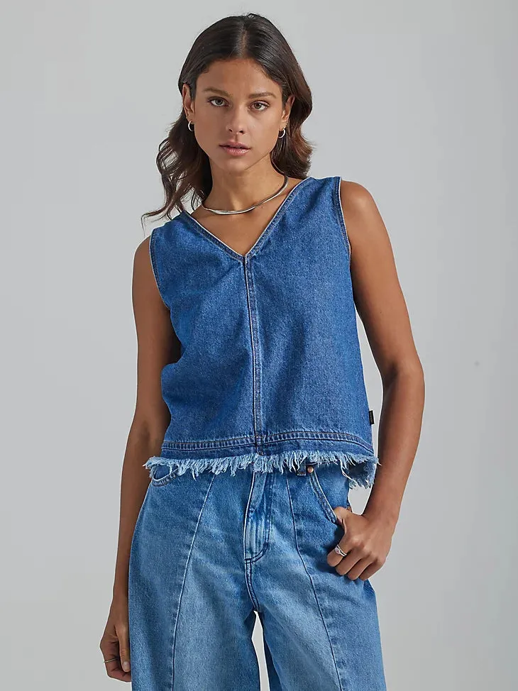 Wrangler Aria Frayed Hem Tank